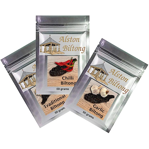 (image for) Biltong Slices 3-flavours - 3 x 50gram packs