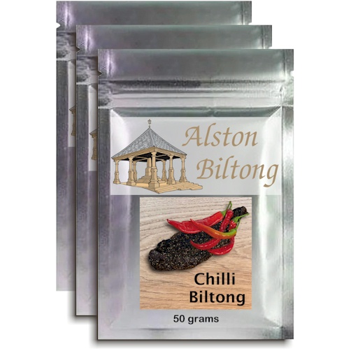 (image for) Chilli Biltong Slices - 3 x 50gram packs