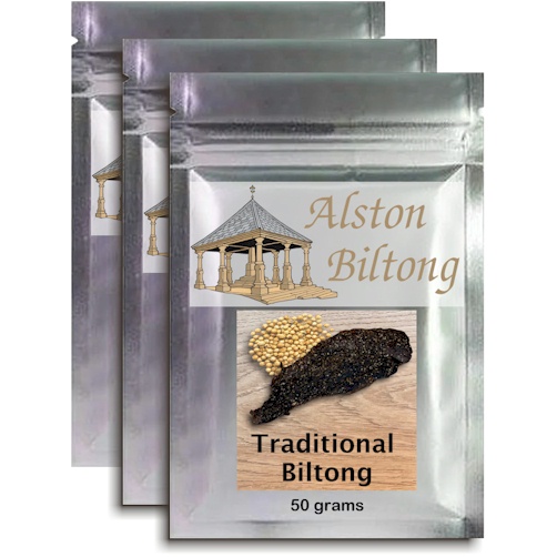 (image for) Traditional Biltong Slices - 3 x 50gram packs